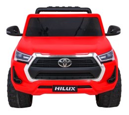Toyota Hilux na akumulator dla dzieci Czerwony Pickup + Napęd 4x4 + Pilot