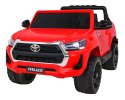 Toyota Hilux na akumulator dla dzieci Czerwony Pickup + Napęd 4x4 + Pilot