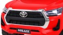 Toyota Hilux na akumulator dla dzieci Czerwony Pickup + Napęd 4x4 + Pilot