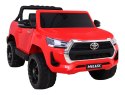Toyota Hilux na akumulator dla dzieci Czerwony Pickup + Napęd 4x4 + Pilot