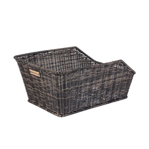 Kosz tylny na bagażnik BASIL CENTO RATTAN LOOK WSL, WSL System, wodoodporny nature brown (WYPRZEDAŻ -50%)