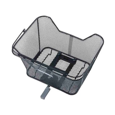 Kosz na tylny bagażnik BASIL LESTO MIK, MIK System (ready to go), stalowy czarny (DWZ) => zamiennik BAS-11327 (NEW 2025)