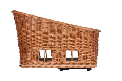 Kosz tylny na bagażnik BASIL PASJA dla zwierząt MIK 45cm, MIK System (ready to go) wiklinowy natural (NEW).