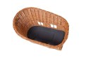 Kosz tylny na bagażnik BASIL PASJA dla zwierząt MIK 45cm, MIK System (ready to go) wiklinowy natural (NEW).