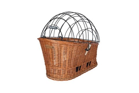 Kosz na tylny bagażnik BASIL PASJA dla zwierząt MIK 50cm, MIK System (ready to go) wiklinowy natural (NEW)