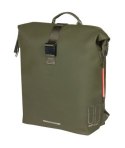 Plecak/Sakwa BASIL SOHO BACKPACK NORDLICHT17L, mocowanie na haki Hook-On System, wodoodporny poliester, oświetlenie, moss green 