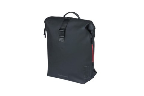Plecak/Sakwa BASIL SOHO BACKPACK NORDLICHT17L, mocowanie na haki Hook-On System, wodoodporny poliester, oświetlenie, night black