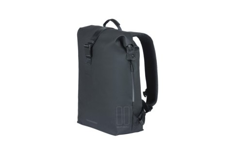 Plecak/Sakwa BASIL SOHO BACKPACK NORDLICHT17L, mocowanie na haki Hook-On System, wodoodporny poliester, oświetlenie, night black