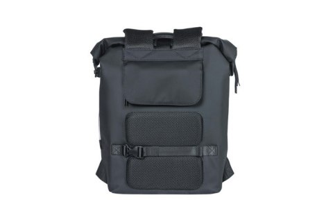 Plecak/Sakwa BASIL SOHO BACKPACK NORDLICHT17L, mocowanie na haki Hook-On System, wodoodporny poliester, oświetlenie, night black