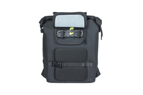 Plecak/Sakwa BASIL SOHO BACKPACK NORDLICHT17L, mocowanie na haki Hook-On System, wodoodporny poliester, oświetlenie, night black