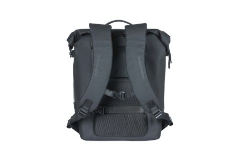 Plecak/Sakwa BASIL SOHO BACKPACK NORDLICHT17L, mocowanie na haki Hook-On System, wodoodporny poliester, oświetlenie, night black