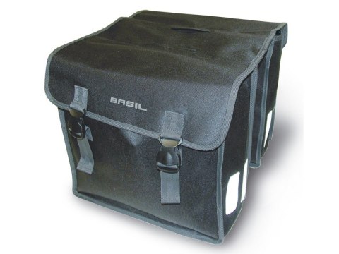 Sakwa podwójna BASIL MARA XL 35L, mocowanie na paski, wodoodporna czarna (NEW)