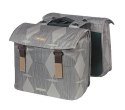 Sakwa podwójna BASIL ELEGANCE DOUBLE PANNIER BAG MIK 40-49L, MIK System (ready to go) wodoodporna chateau taupe (NEW).