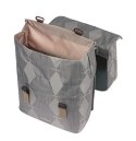 Sakwa podwójna BASIL ELEGANCE DOUBLE PANNIER BAG MIK 40-49L, MIK System (ready to go) wodoodporna chateau taupe (NEW).