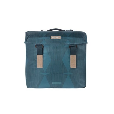 Sakwa podwójna BASIL ELEGANCE DOUBLE PANNIER BAG MIK 40-49L, MIK System (ready to go) wodoodporna estate blue (NEW).