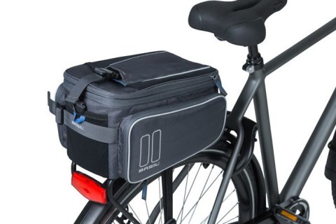 Torba na bagażnik BASIL SPORT DESIGN TRUNKBAG MIK 7-15L, MIK System (ready to go) wodoodporna graphite (NEW)