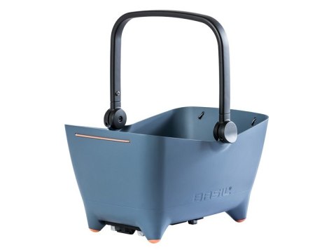 Kosz tylny na bagażnik BASIL BUDDY DOG BICYCLE BASKET REAR MIK, MIK system (ready to go), Adapter Plate 2.0 (blokada), plastik, 