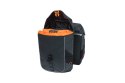 Sakwa miejska podwójna BASIL MILES TARPAULIN DOUBLE PANNIER BAG MIK 34L, MIK System (ready to go), 100% wodoodporna black orange