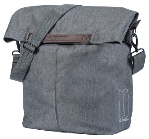 Sakwa miejska pojedyncza BASIL CITY SHOPPER 14-16L, Hook On System, grey melee (DWZ)