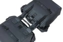 Sakwa podwójna BASIL SOHO DOUBLE PANNIER BAG NORDLICHT Universal Bridge System 41L, 100% wodoodporna night black oświetlenie Nor