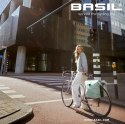 Sakwa podwójna BASIL SOHO DOUBLE PANNIER BAG NORDLICHT Universal Bridge System 41L, 100% wodoodporna night black oświetlenie Nor