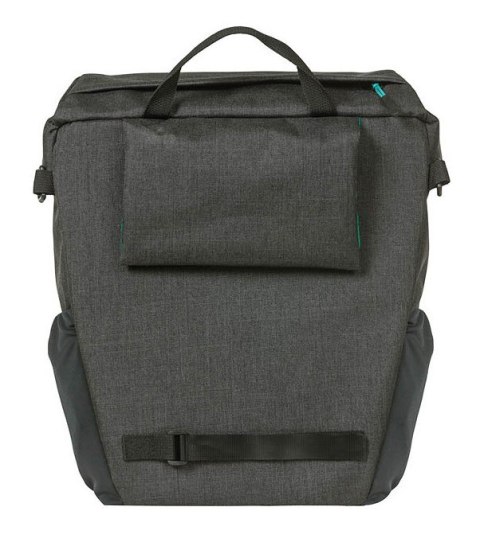 Sakwa pojedyncza BASIL DISCOVERY 365D SINGLE PANNIER BAG M 9L, Hook On System, wodoodporna black melee (NEW)