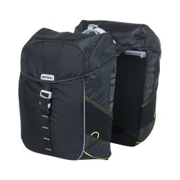 Sakwa podwójna BASIL MILES DOUBLE PANNIER BAG 32L MIK System (ready to go), 100% wodoodporna black lime (NEW).