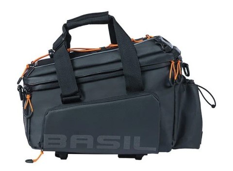 Torba na bagażnik BASIL MILES TARPAULIN TRUNKBAG XL PRO MIK 9-36L, MIK System (ready to go), 100% wodoodporna black orange (bez 