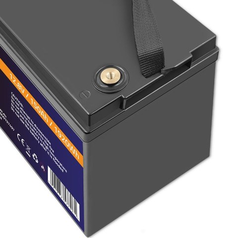 Qoltec Akumulator LiFePO4 Litowo-Żelazowo-Fosforanowy | 12.8V | 150Ah | 1920Wh| BMS