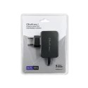 Qoltec Ładowarka sieciowa 65W | 5-20V | 3-3.25A | USB typ C | PD | Laptop | Smartfon | Czarna