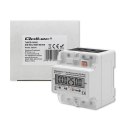 Qoltec Trójfazowy elektroniczny licznik | miernik zużycia energii na szynę DIN | 400V | 100A | LCD | 4P