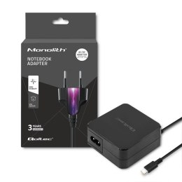 Qoltec Zasilacz sieciowy 65W | 5-20.3V | 2-3.25A | USB typ C | PD | Laptop | Smartfon