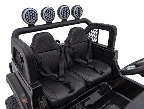 Auto terenowe OFF-ROAD 3.0 dla dzieci Czarny + Pilot + Wolny Start + Pasy + Audio LED