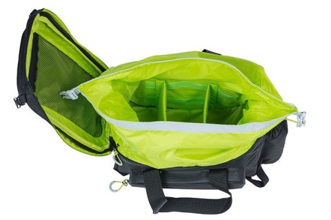 Torba na bagażnik BASIL MILES TRUNKBAG XL PRO 9-36L, 100% wodoodporna black lime (bez płytki mocującej) (NEW)