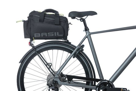Torba na bagażnik BASIL MILES TRUNKBAG XL PRO 9-36L, 100% wodoodporna black lime (bez płytki mocującej) (NEW)