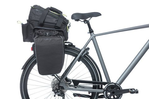 Torba na bagażnik BASIL MILES TARPAULIN TRUNKBAG XL PRO MIK 9-36L, MIK System (ready to go), 100% wodoodporna black lime (DWZ) =