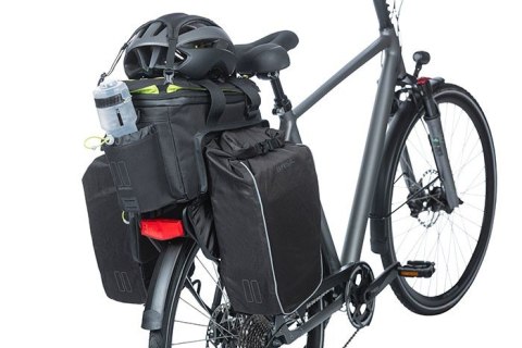 Torba na bagażnik BASIL MILES TARPAULIN TRUNKBAG XL PRO MIK 9-36L, MIK System (ready to go), 100% wodoodporna black lime (DWZ) =