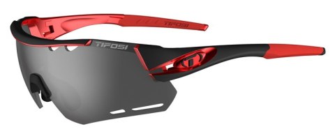 Okulary TIFOSI ALLIANT black red (3szkła Smoke 15,4% transmisja światła, AC Red, Clear) (DWZ)