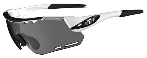 Okulary TIFOSI ALLIANT white black (3szkła Smoke 15,4% transmisja światła, 41,4% AC Red, 95,6% Clear) (DWZ)