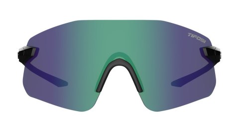 Okulary TIFOSI VOGEL SL gloss black (1 szkło Smoke Green Mirror 14% transmisji światła) (NEW)