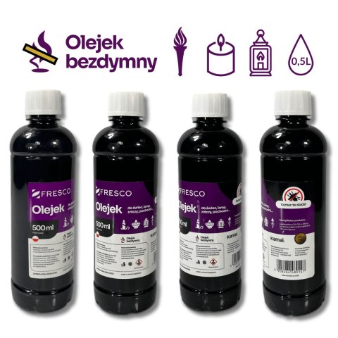 Paliwo olej do lamp, pochodni i świec 500ml ANTYKOMAR
