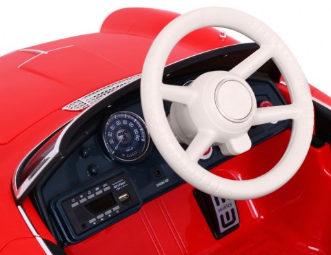 Autko BMW 507 Retro elektryczne dla dzieci Czerwony Roadster