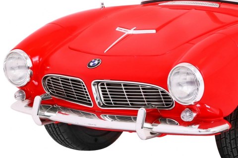 Autko BMW 507 Retro elektryczne dla dzieci Czerwony Roadster