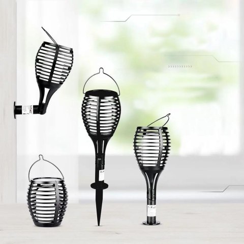 Oprawa ogrodowa V-TAC solarna 4 funkcje efekt płomienia VT-719 2200K 5lm