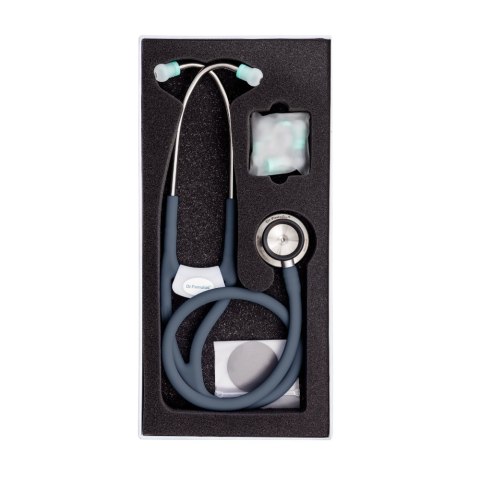 NOVAMA EXPERT DR510 JASNOSZARY Stetoskop z dwustronną głowicą i silikonowym przewodem