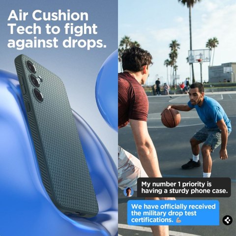 Spigen Liquid Air - Etui do Samsung Galaxy A55 5G (Abyss Green)