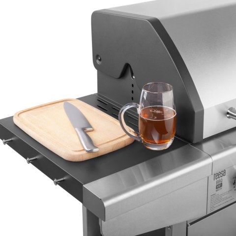 Teesa BBQ 5001 Master Grill gazowy - 5 palinków - miejsce na butlę