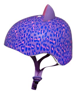 Kask dziecięcy juniorski KRASH LEOPARD KITTY roz. M YOUTH 8+ (54-58 cm) (NEW 2025)