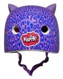 Kask dziecięcy juniorski KRASH LEOPARD KITTY roz. M YOUTH 8+ (54-58 cm) (NEW 2025)