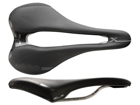 Siodło SELLE ITALIA SLR BOOST X-CROSS TI316 SUPERFLOW L (id match L3), Czarne, 200g (NEW)